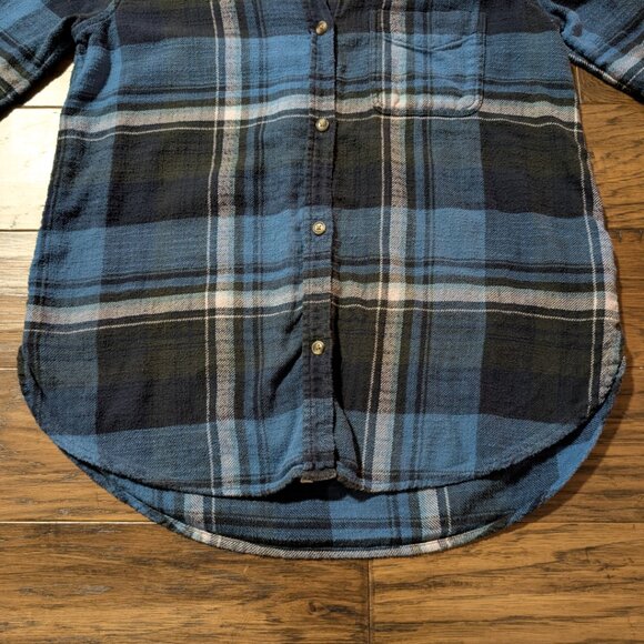 American Eagle Ahh-mazingly soft plaid shirt blue size small - Picture 10 of 16